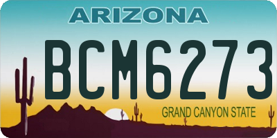 AZ license plate BCM6273