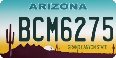 AZ license plate BCM6275