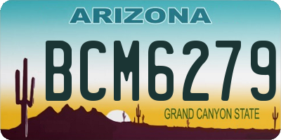 AZ license plate BCM6279