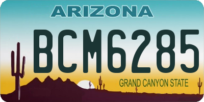 AZ license plate BCM6285