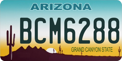 AZ license plate BCM6288