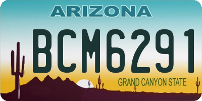 AZ license plate BCM6291