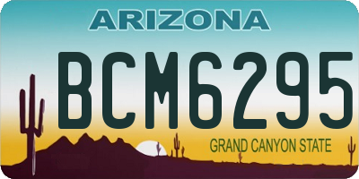 AZ license plate BCM6295