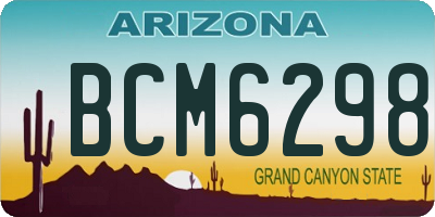 AZ license plate BCM6298