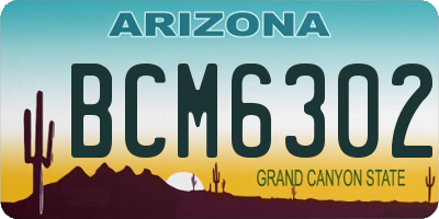 AZ license plate BCM6302