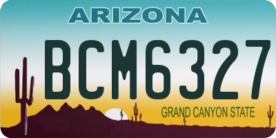 AZ license plate BCM6327