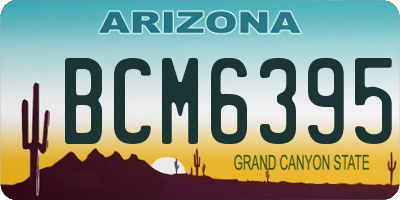 AZ license plate BCM6395