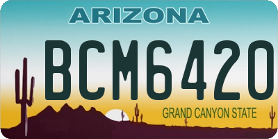 AZ license plate BCM6420