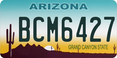 AZ license plate BCM6427