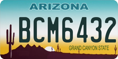 AZ license plate BCM6432