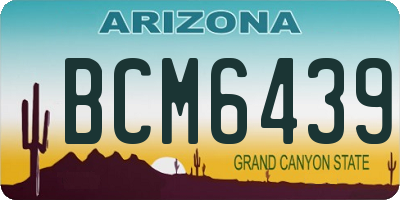 AZ license plate BCM6439