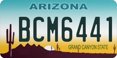 AZ license plate BCM6441