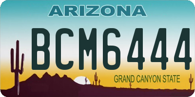 AZ license plate BCM6444