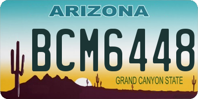 AZ license plate BCM6448