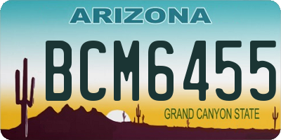 AZ license plate BCM6455