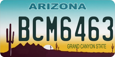 AZ license plate BCM6463