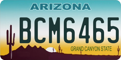 AZ license plate BCM6465