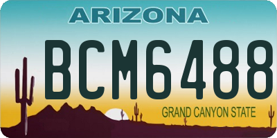 AZ license plate BCM6488