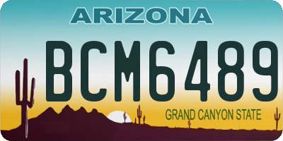 AZ license plate BCM6489