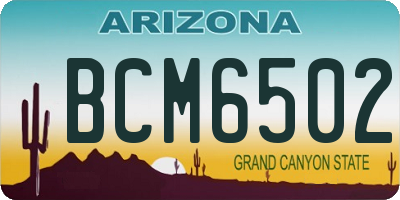 AZ license plate BCM6502