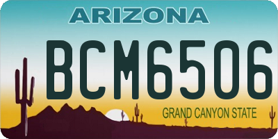 AZ license plate BCM6506