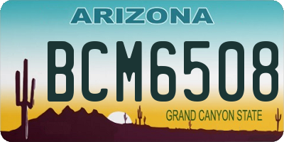 AZ license plate BCM6508