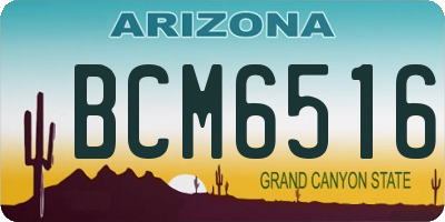 AZ license plate BCM6516