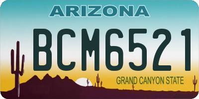 AZ license plate BCM6521