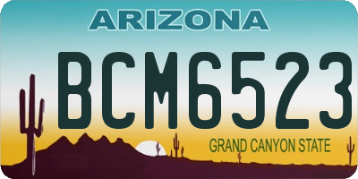 AZ license plate BCM6523