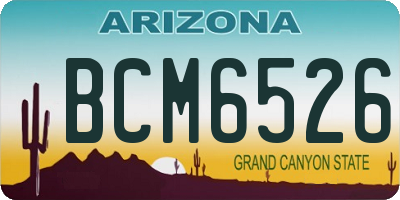 AZ license plate BCM6526