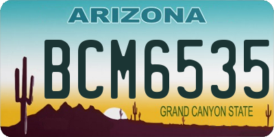 AZ license plate BCM6535