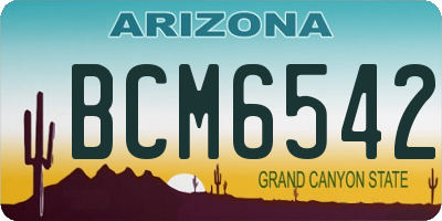 AZ license plate BCM6542