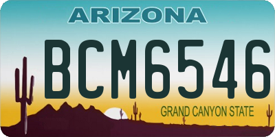 AZ license plate BCM6546