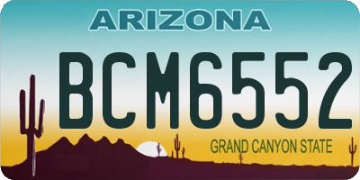 AZ license plate BCM6552