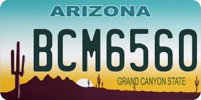 AZ license plate BCM6560