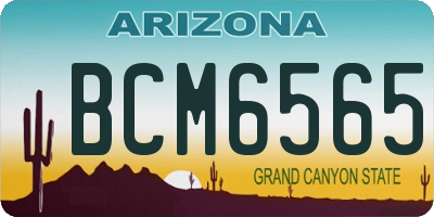 AZ license plate BCM6565