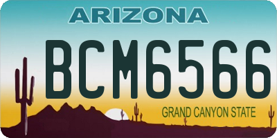 AZ license plate BCM6566