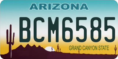 AZ license plate BCM6585