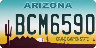 AZ license plate BCM6590