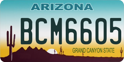 AZ license plate BCM6605