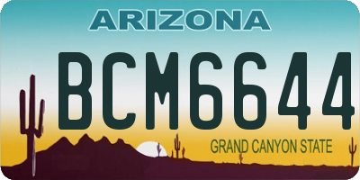 AZ license plate BCM6644