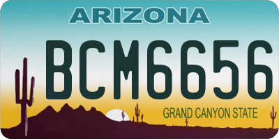 AZ license plate BCM6656