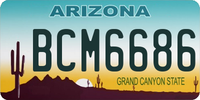 AZ license plate BCM6686