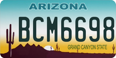 AZ license plate BCM6698