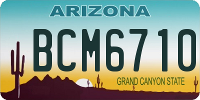 AZ license plate BCM6710