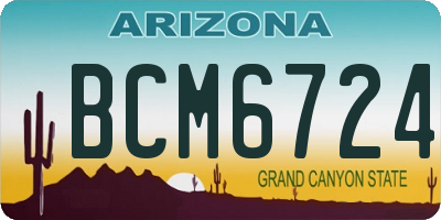 AZ license plate BCM6724