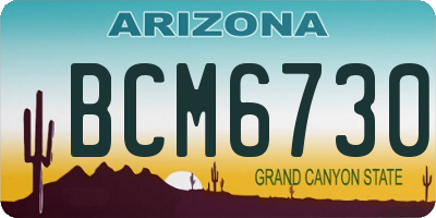 AZ license plate BCM6730