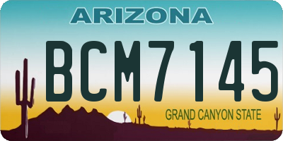 AZ license plate BCM7145