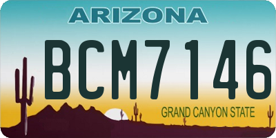 AZ license plate BCM7146