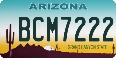 AZ license plate BCM7222